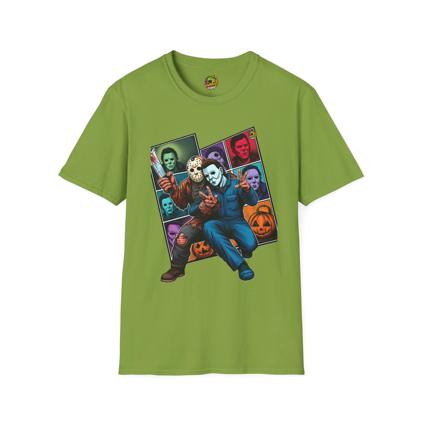 Jason Voorhees & Michael Myers Funny Shirt | Halloween Picnic Tee - High Quality Image