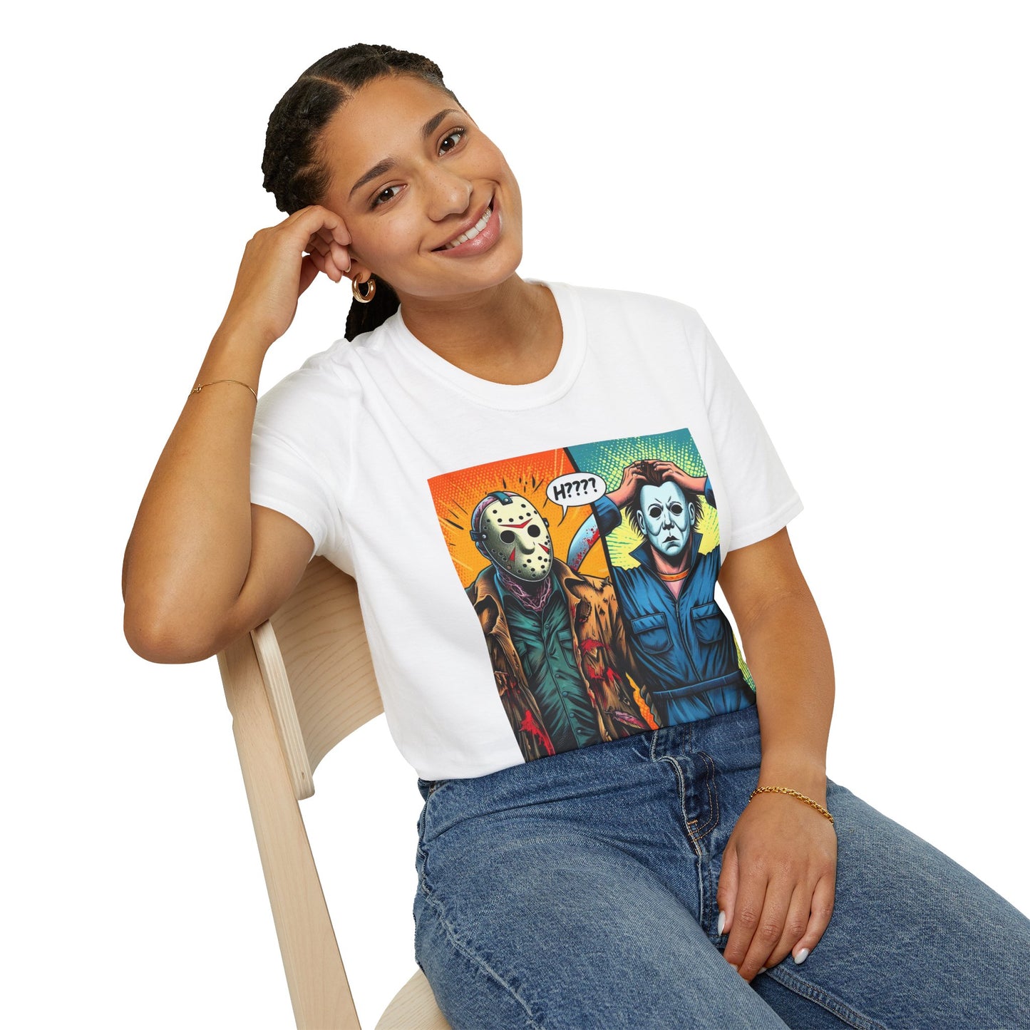 Funny - Jason Voorhees & Michael Myers Shirt | Funny Halloween Picnic Tee - custom-made. perfect gift idea. Order yours now and stand out with this exclusive piece!