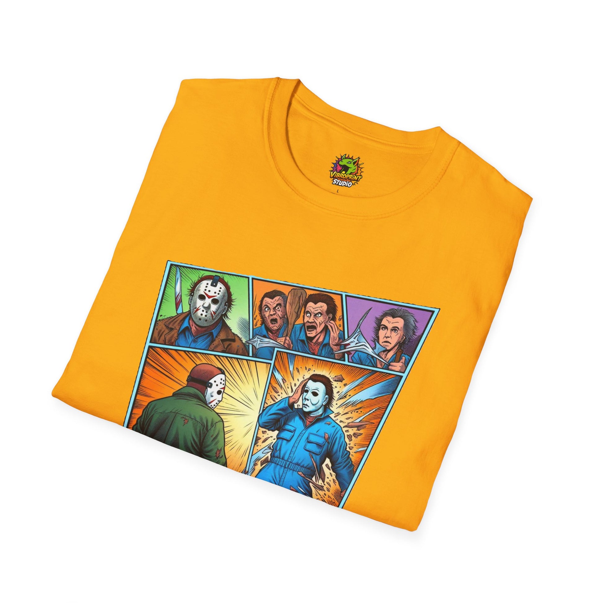 product - Michael Myers Vintage Shirt | Jason & Michael Funny Horror Tee - custom-made. perfect gift idea. Order yours now and stand out with this exclusive piece!