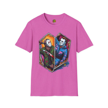 Myers - Jason & Michael Funny Halloween T-Shirt | Michael Myers Vintage Tee - premium material. limited stock. Order yours now and stand out with this exclusive piece!