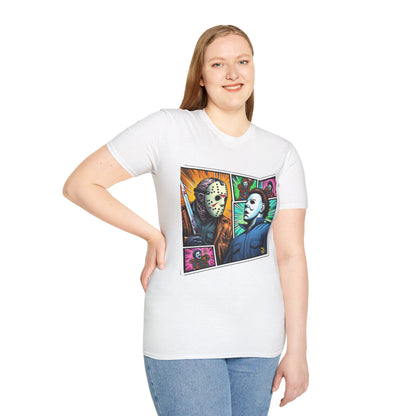 product - Jason Voorhees & Michael Myers Shirt | Funny Vintage Halloween Tee - premium material. limited stock. Order yours now and stand out with this exclusive piece!