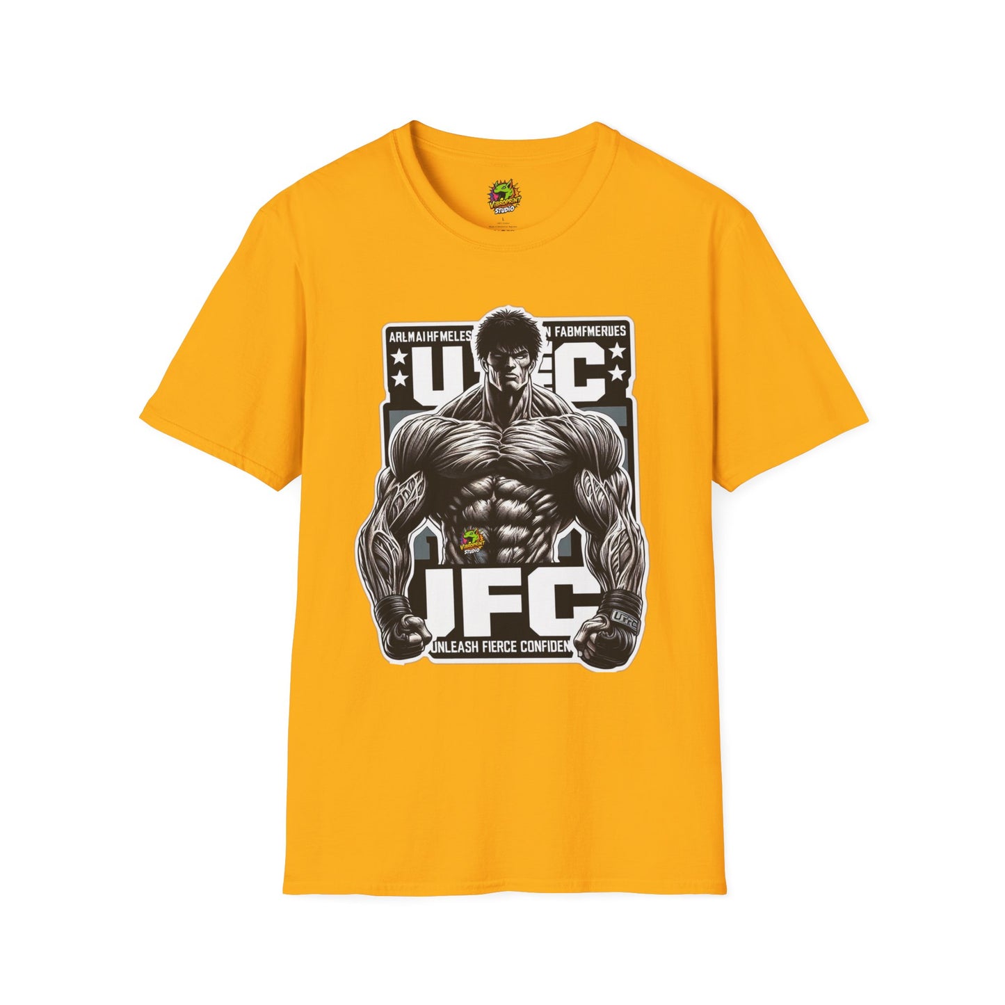 Unleash - UFC T Shirt | Unleash Fierce Confidence | UFC Tee with Baki Anime Strength for Fitness Enthusiasts - custom-made. limited stock. Order yours now and stand out with this exclusive piece!