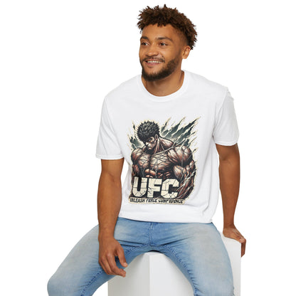 UFC T Shirt | Unleash Fierce Confidence | Motivational UFC Tee with Baki Anime Influence