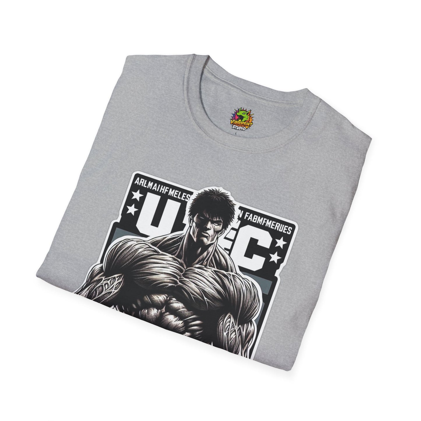 UFC T Shirt | Unleash Fierce Confidence | UFC Tee with Baki Anime Strength for Fitness Enthusiasts