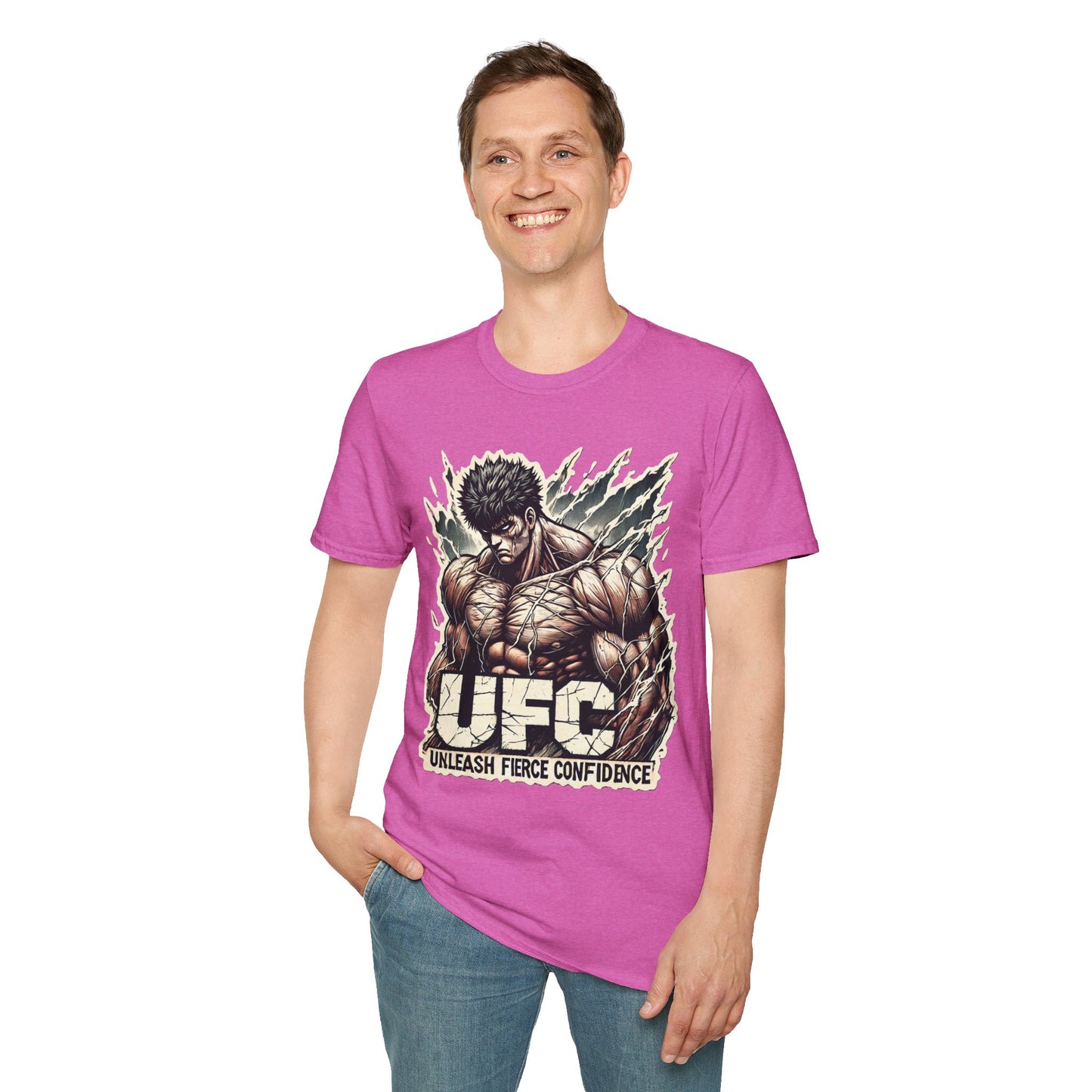 UFC T Shirt | Unleash Fierce Confidence | Motivational UFC Tee with Baki Anime Influence