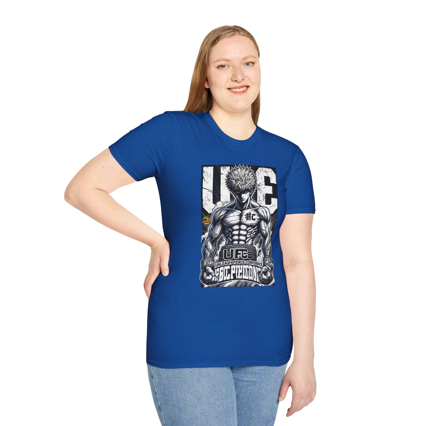 UFC - UFC T Shirt | Unleash Fierce Confidence | Motivational UFC Tee with Baki Anime T-Shirt design - premium material. perfect gift idea. Order yours now and stand out with this exclusive piece!