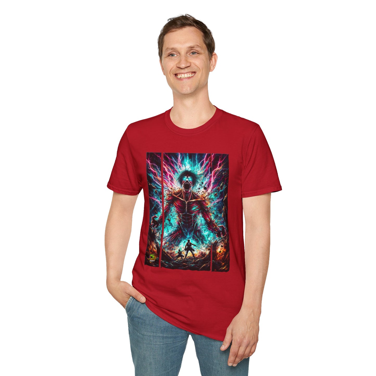 no - Eren Yeager Titan’s Rampage Tee | Attack on Titan Shirt | Shingeki no - custom-made. limited stock. Order yours now and stand out with this exclusive piece!