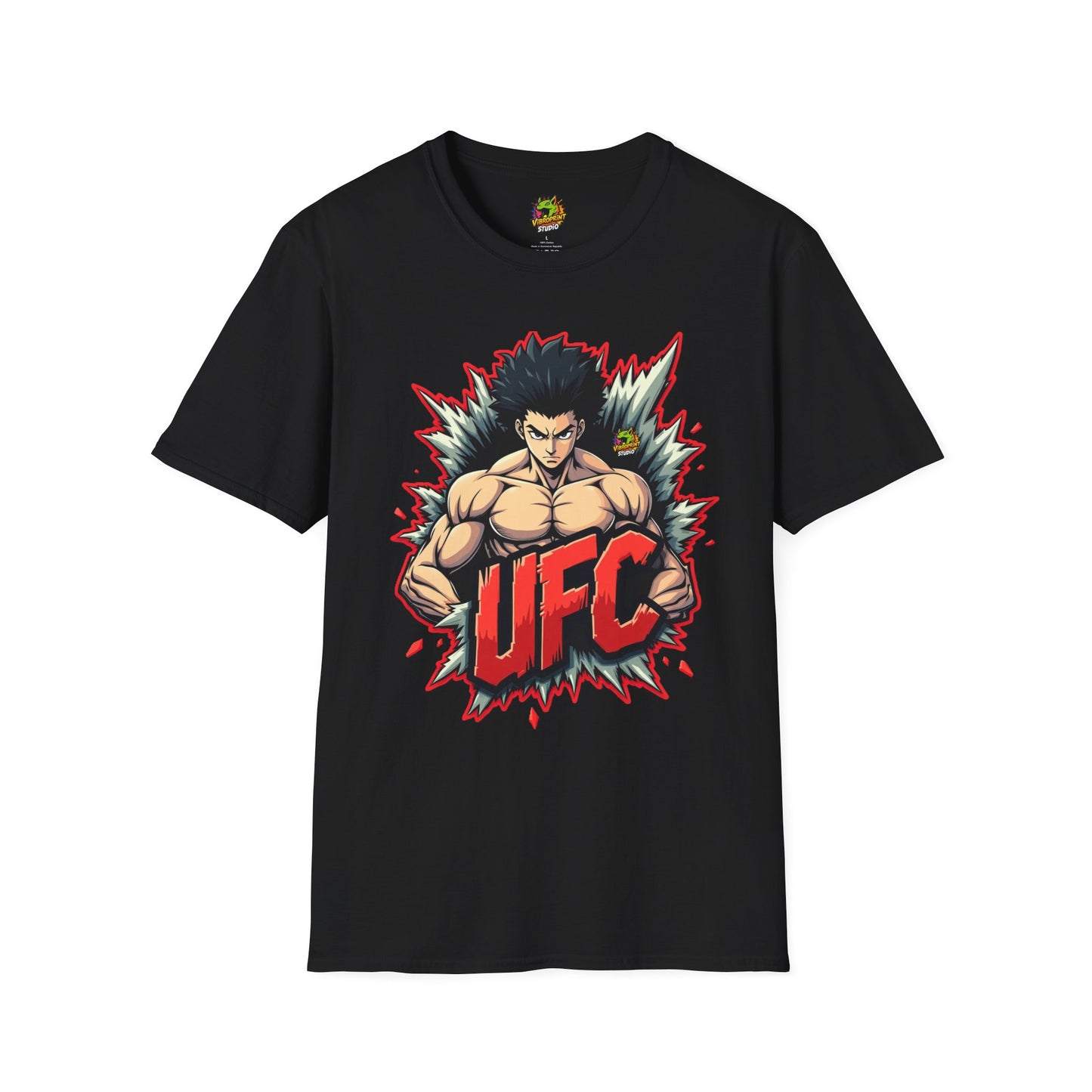 UFC T Shirt | Unleash Fierce Confidence | UFC Tee with Baki Anime Inspiration for Gym - High Quality Image