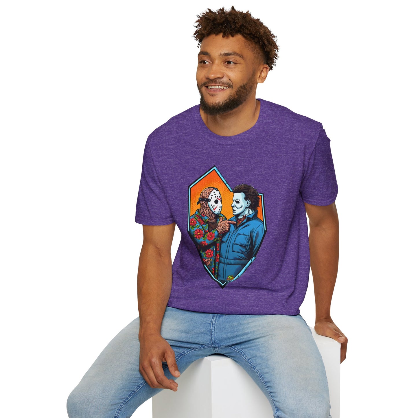 Jason - Michael Myers Vintage Shirt | Jason & Michael Funny Horror Tee - custom-made. limited stock. Order yours now and stand out with this exclusive piece!