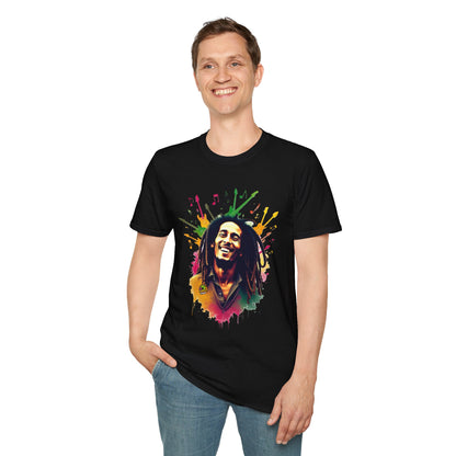 Energy - Bob Marley T-Shirt - Vibrant Rasta Energy - custom-made. limited stock. Order yours now and stand out with this exclusive piece!