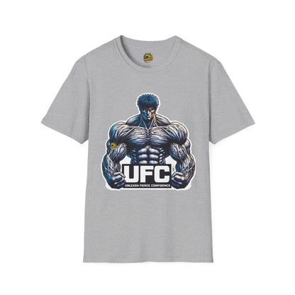 Anime - UFC T Shirt | Unleash Fierce Confidence | Motivational UFC Tee with Baki Anime Inspiration for Gym - custom-made. perfect gift idea. Order yours now and stand out with this exclusive piece!