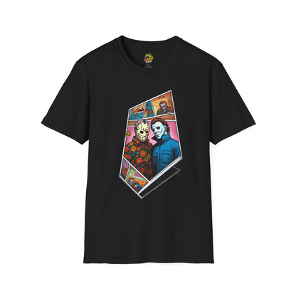 Tee - Michael Myers Vintage Shirt | Jason Voorhees & Michael Picnic Tee - premium material. limited stock. Order yours now and stand out with this exclusive piece!