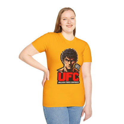 UFC T Shirt | Unleash Fierce Confidence | Motivational UFC Tee with Baki Anime Elements