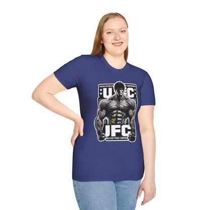 UFC T Shirt | Unleash Fierce Confidence | UFC Tee with Baki Anime Strength for Fitness Enthusiasts