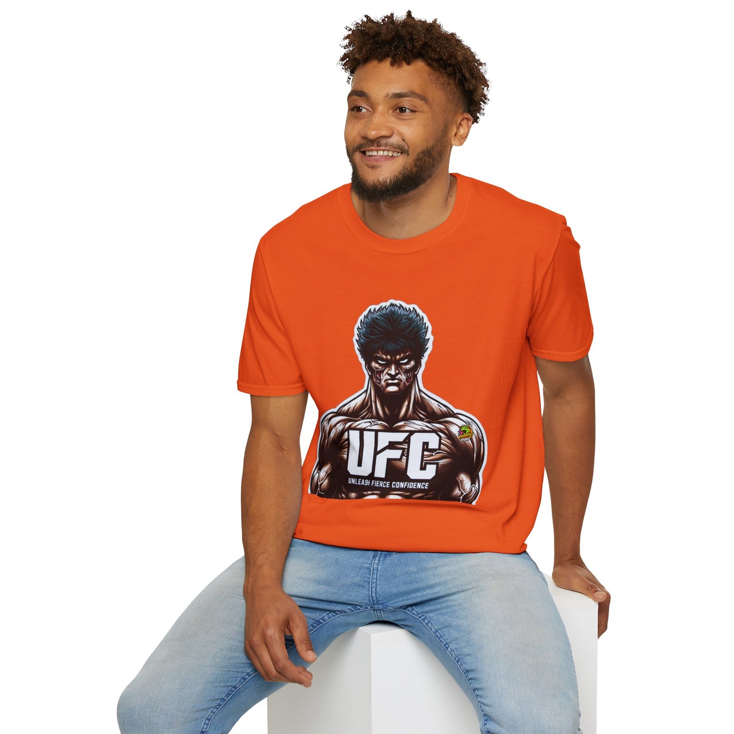 UFC T Shirt | Unleash Fierce Confidence | UFC Tee with Baki Anime Motivation for Fitness