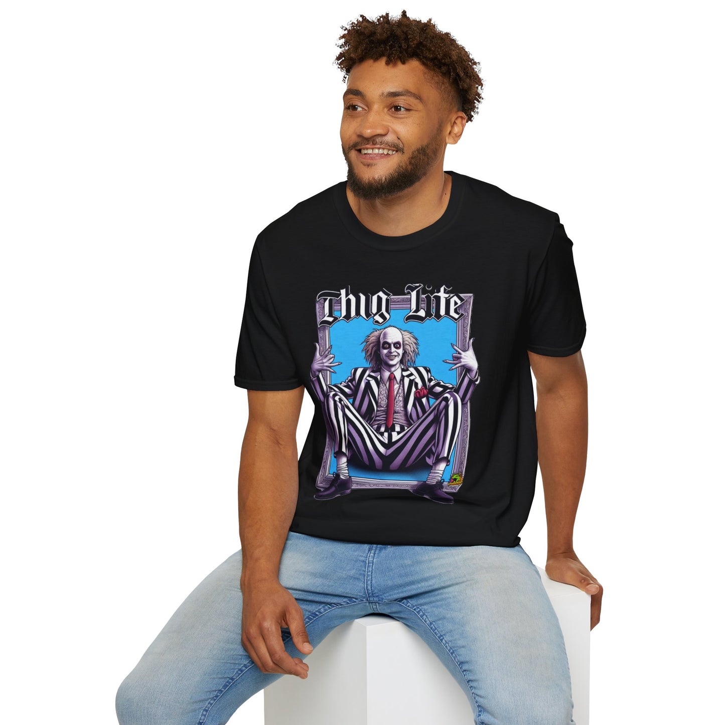 Spooky - Beetlejuice Shirt | Halloween Thug Life Tee | Spooky Beetlejuice Graphic Shirt - custom-made. limited stock. Order yours now and stand out with this exclusive piece!