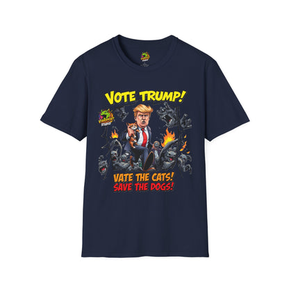 | - They're Eating the Dogs Tee | Satire Trump Election T-Shirt | Funny Political Graphic Te - custom-made. perfect gift idea. Order yours now and stand out with this exclusive piece!