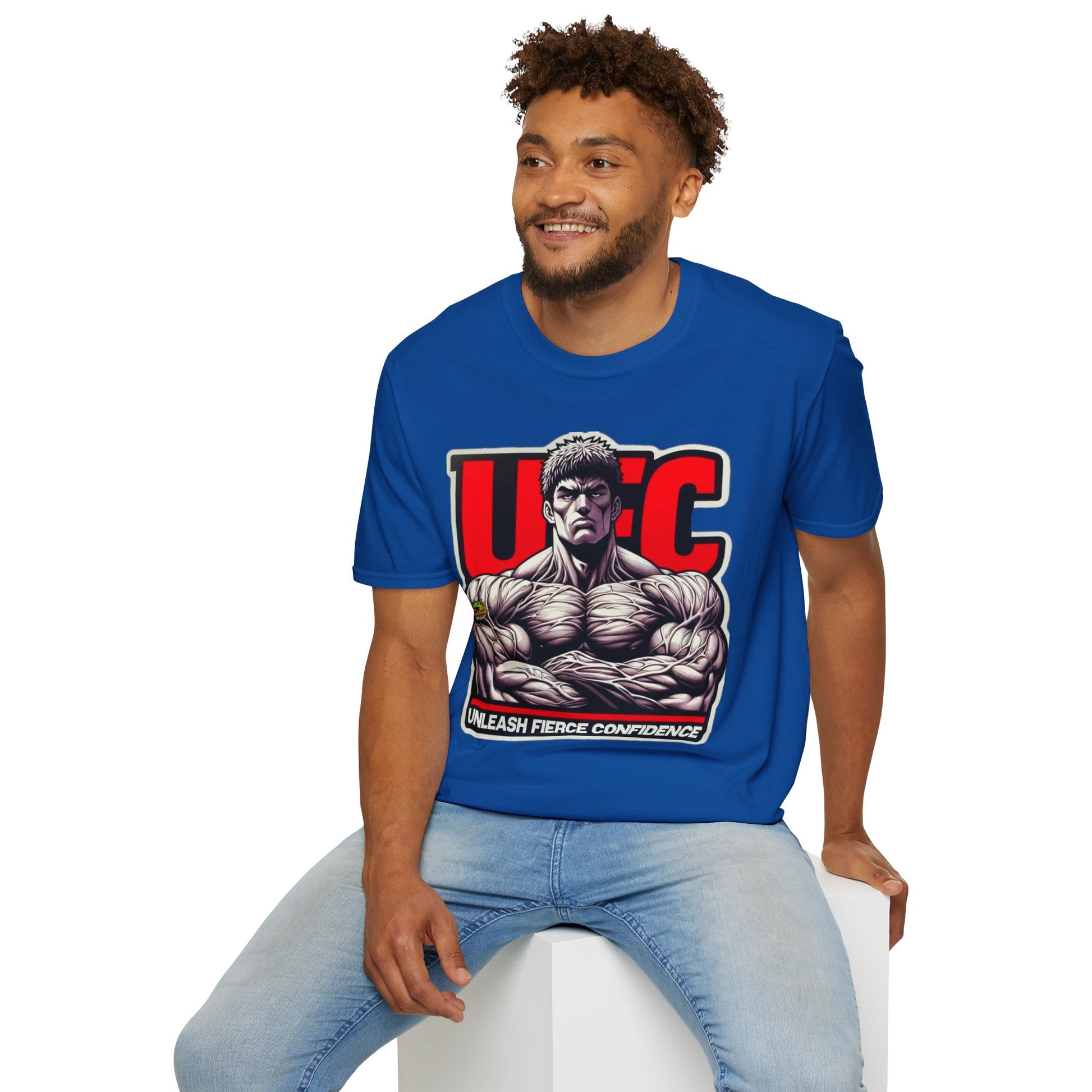 Fierce - UFC T Shirt | Unleash Fierce Confidence | UFC Tee with Baki Anime Strength for Fitness Fans - custom-made. perfect gift idea. Order yours now and stand out with this exclusive piece!