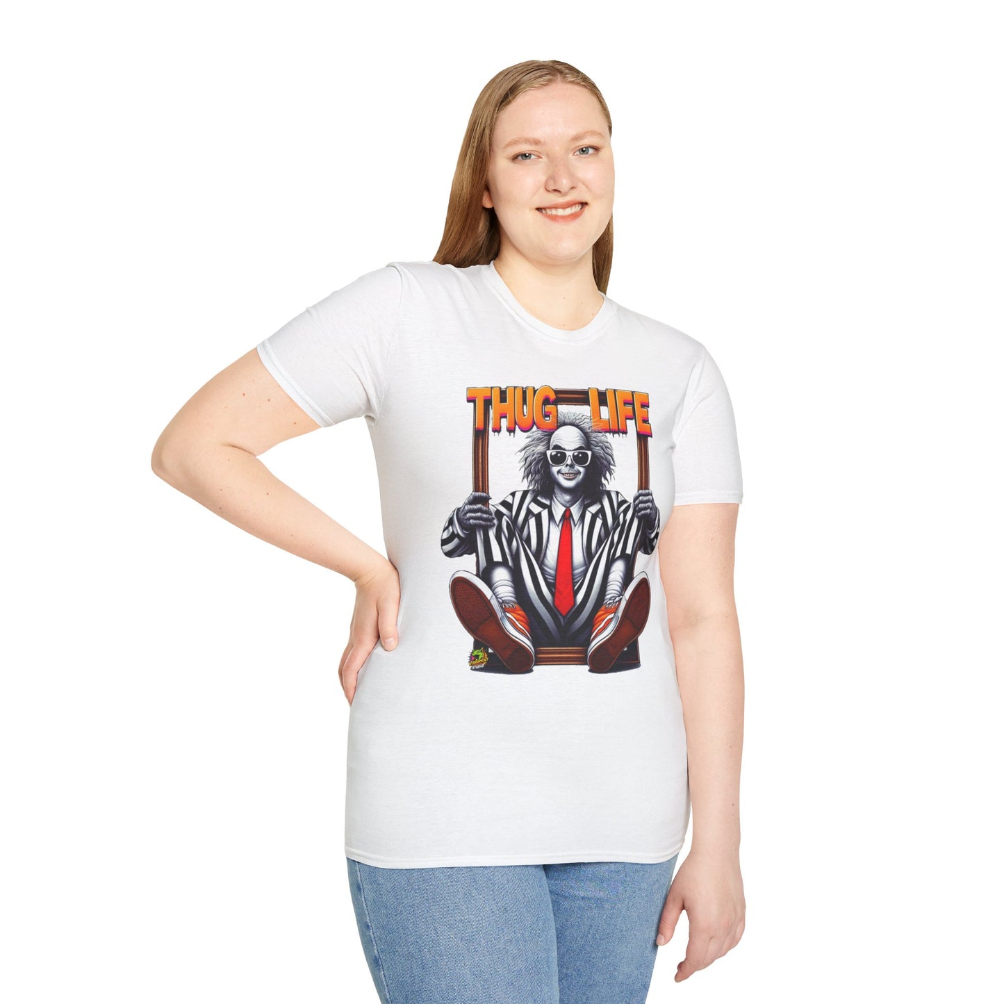 exclusive - Beetlejuice Shirt | Thug Life Inspired T-Shirt | Classic Halloween Beetlejuice Tee - premium material. limited stock. Order yours now and stand out with this exclusive piece!