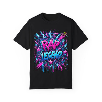 Rapper Merch Neon Graffiti T-Shirt | Street Art Hip-Hop Style Design - High Quality Image