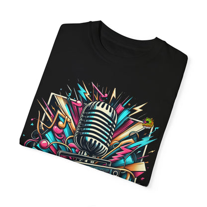 Boombox - Vintage Boombox & Microphone Rapper Merch | Hip-Hop Beats Fusion T-Shirt - premium material. limited stock. Order yours now and stand out with this exclusive piece!