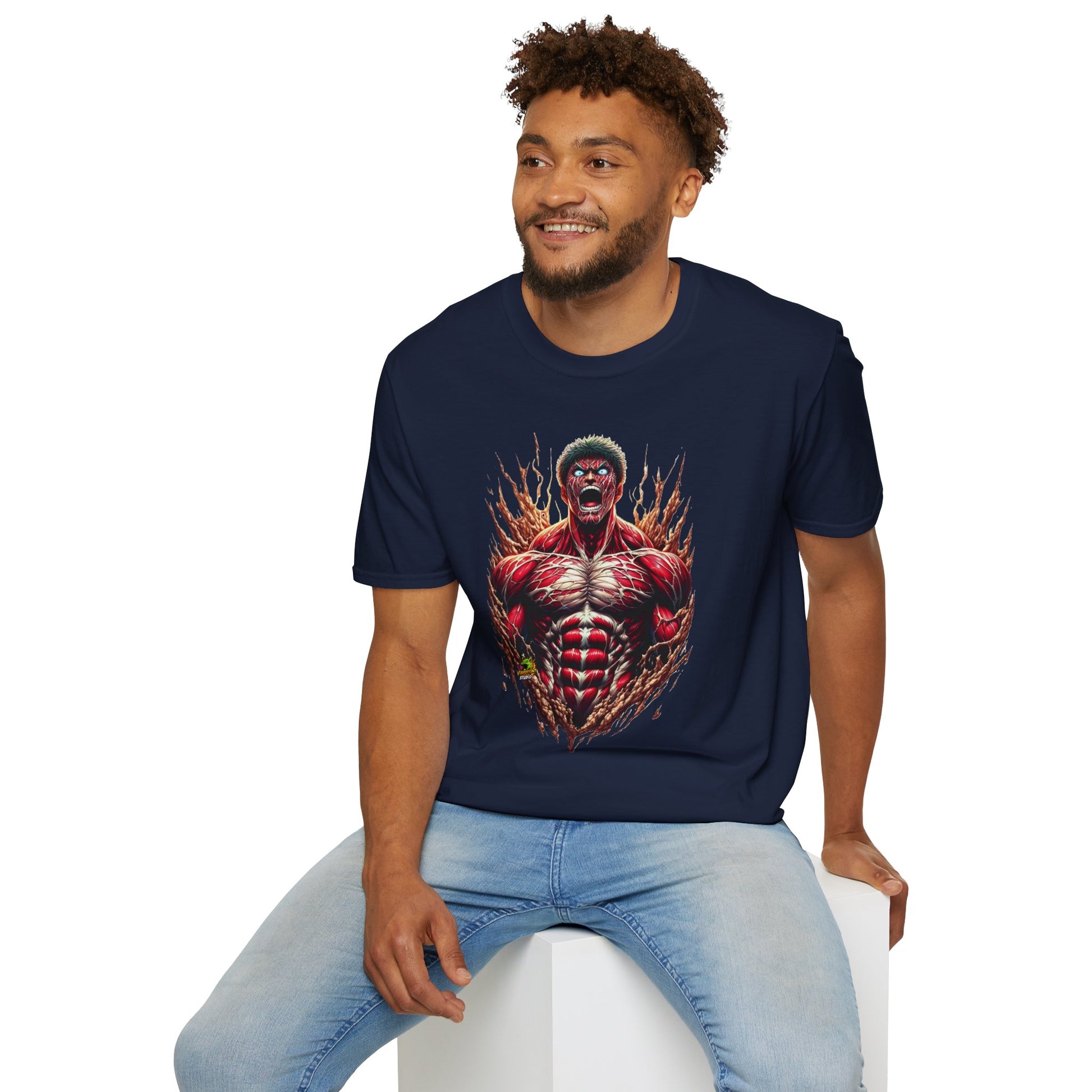 Power - UFC T Shirt | Unleash Fierce Confidence | UFC Tee with Baki Anime Power for Athletes - custom-made. limited stock. Order yours now and stand out with this exclusive piece!