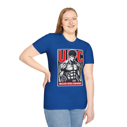 | - UFC T Shirt | Unleash Fierce Confidence | UFC Tee Inspired by Baki Anime T Shirt - custom-made. perfect gift idea. Order yours now and stand out with this exclusive piece!