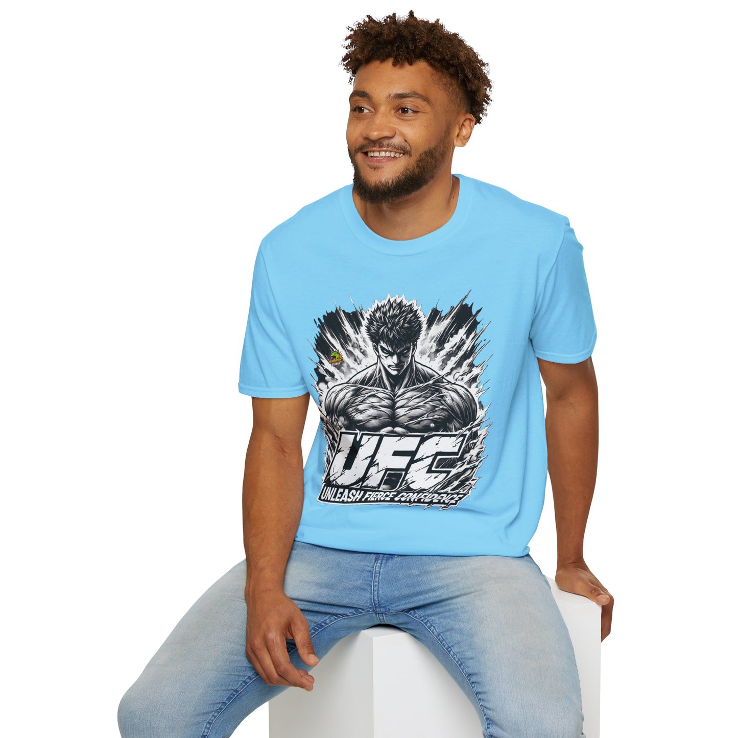 UFC T Shirt | Unleash Fierce Confidence | UFC Tee with Baki Anime T Shirt Motivation