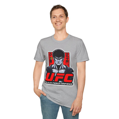 UFC T Shirt | Unleash Fierce Confidence | UFC Tee with Baki Anime Style