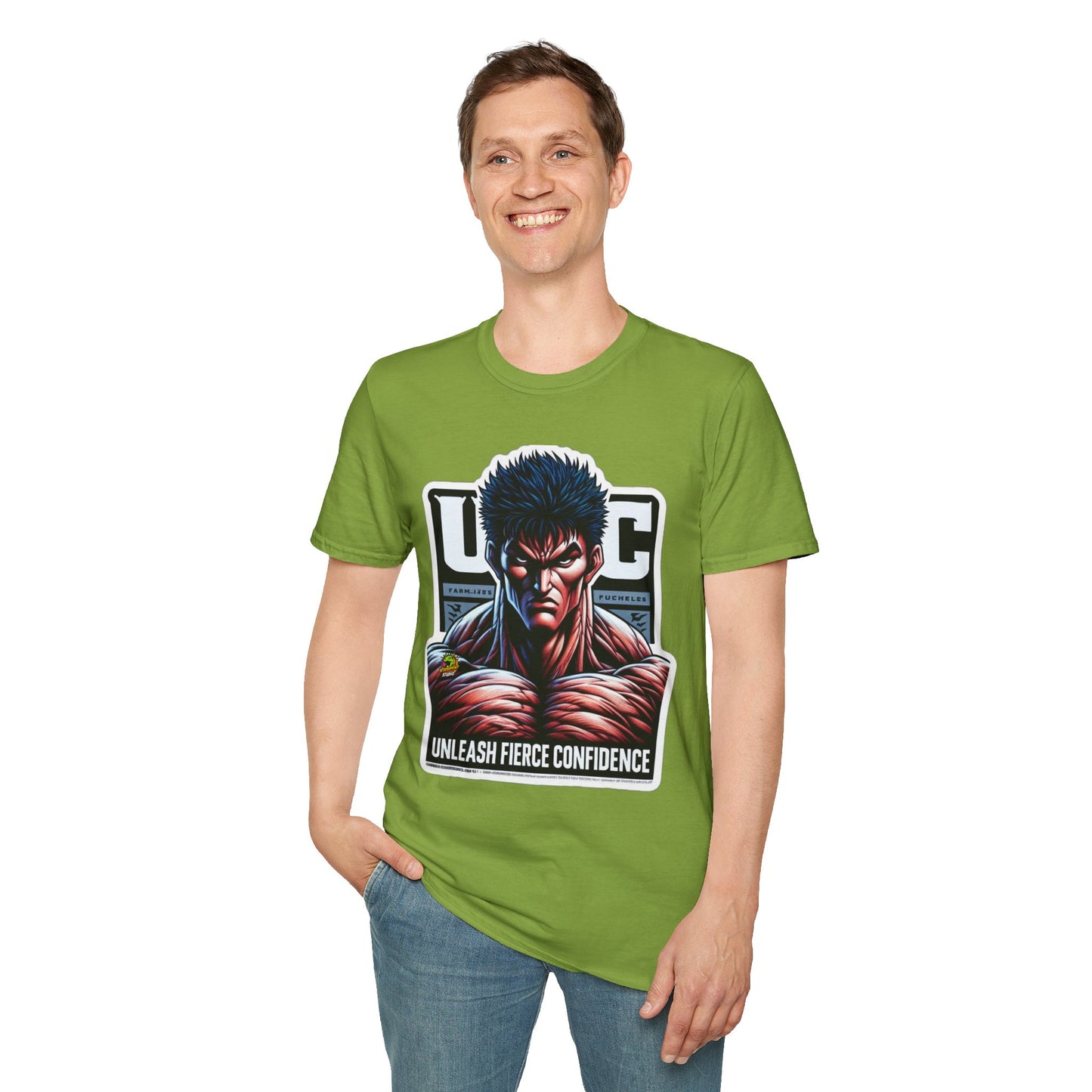 UFC T Shirt | Unleash Fierce Confidence | UFC Tee with Baki Anime Strength