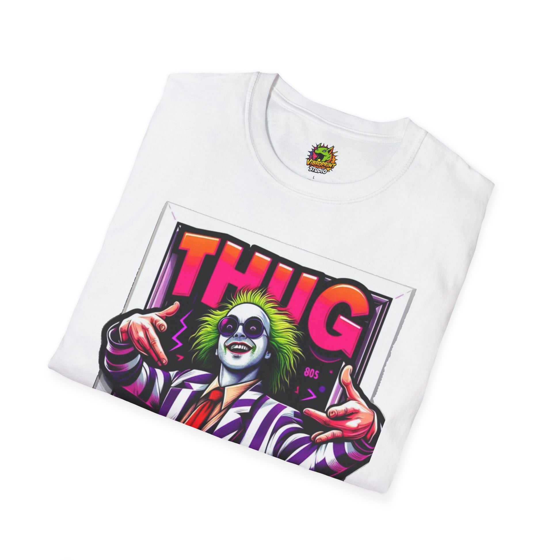 high-quality - Beetlejuice Shirt | Spooky Thug Life Tee | Beetlejuice Graphic T-Shirt for Halloween - premium material. limited stock. Order yours now and stand out with this exclusive piece!