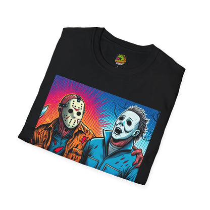 product - Jason Voorhees & Michael Myers Shirt | Funny Vintage Halloween Tee - premium material. limited stock. Order yours now and stand out with this exclusive piece!