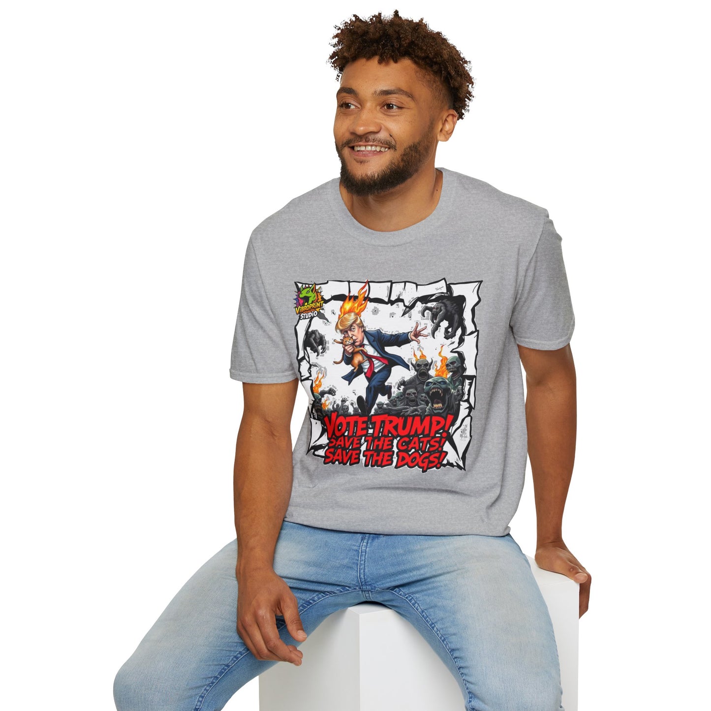 They're Eating the Dogs Tee | Funny Political Meme Shirt | Trump Election Satire Graphic Tee