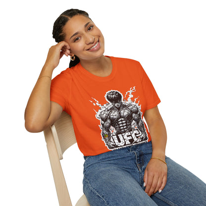 UFC T Shirt | Unleash Fierce Confidence | UFC Tee with Baki Anime Inspiration for Athletes