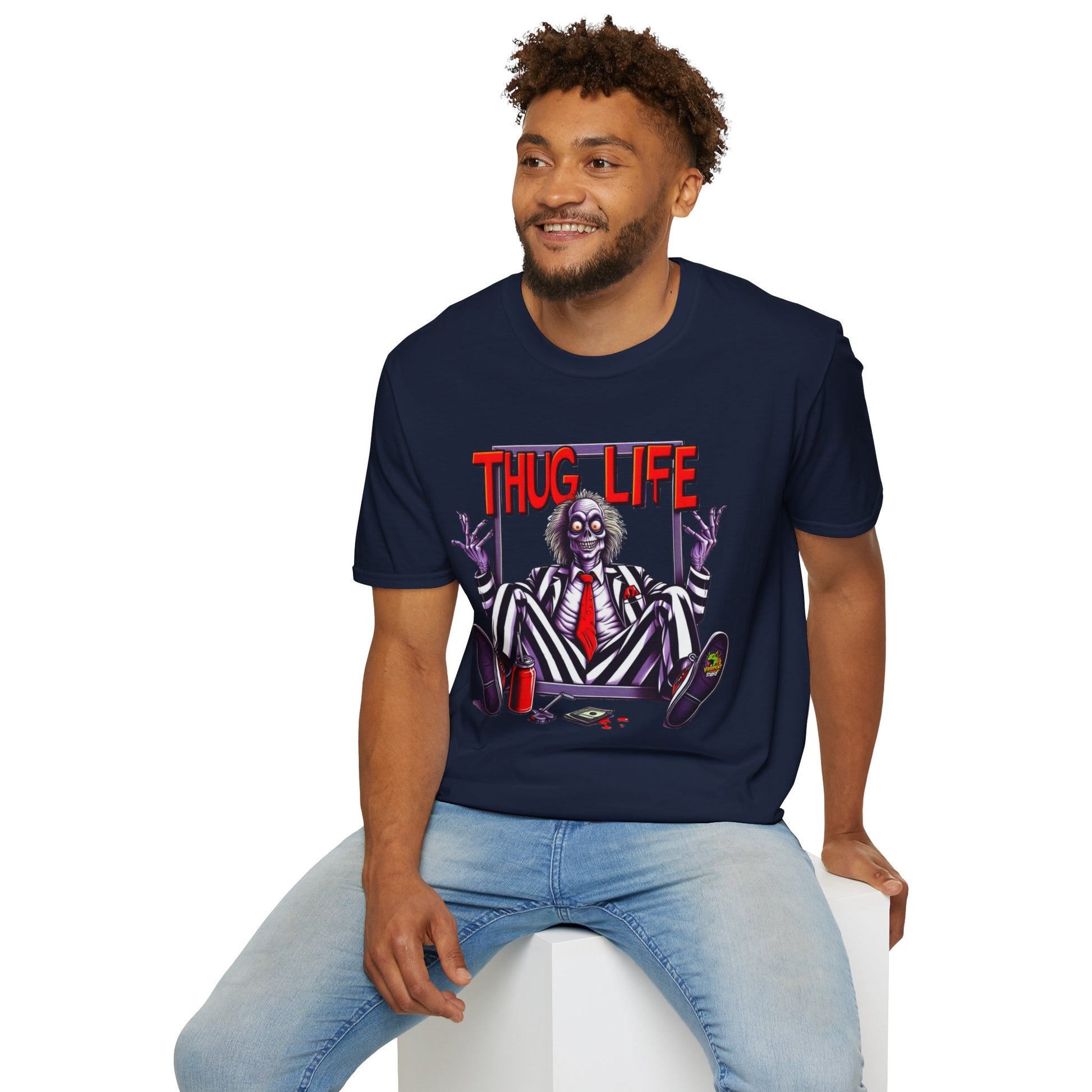 exclusive - Beetlejuice Shirt | Funny Thug Life Graphic T-Shirt | Halloween Beetlejuice Tee - custom-made. perfect gift idea. Order yours now and stand out with this exclusive piece!