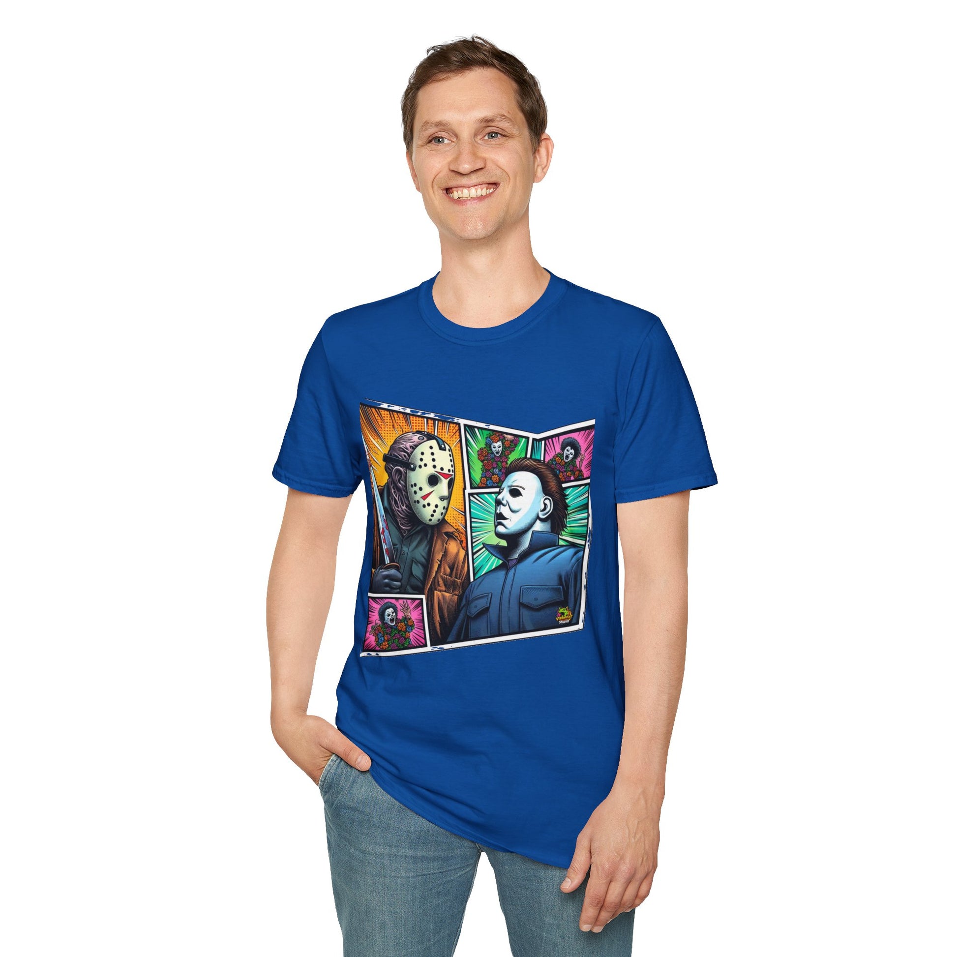 product - Jason Voorhees & Michael Myers Shirt | Funny Vintage Halloween Tee - premium material. perfect gift idea. Order yours now and stand out with this exclusive piece!