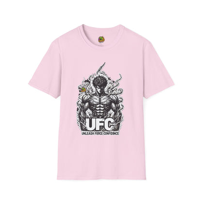 Confidence - UFC T Shirt | Unleash Fierce Confidence | Motivational UFC Tee with Baki Anime Influence - custom-made. limited stock. Order yours now and stand out with this exclusive piece!