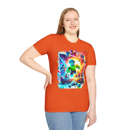 Roblox Avatar T-Shirt for Kids | Unique Roblox Graphic Tee | Roblox Gaming Merch | Cool Gift for Roblox Fans