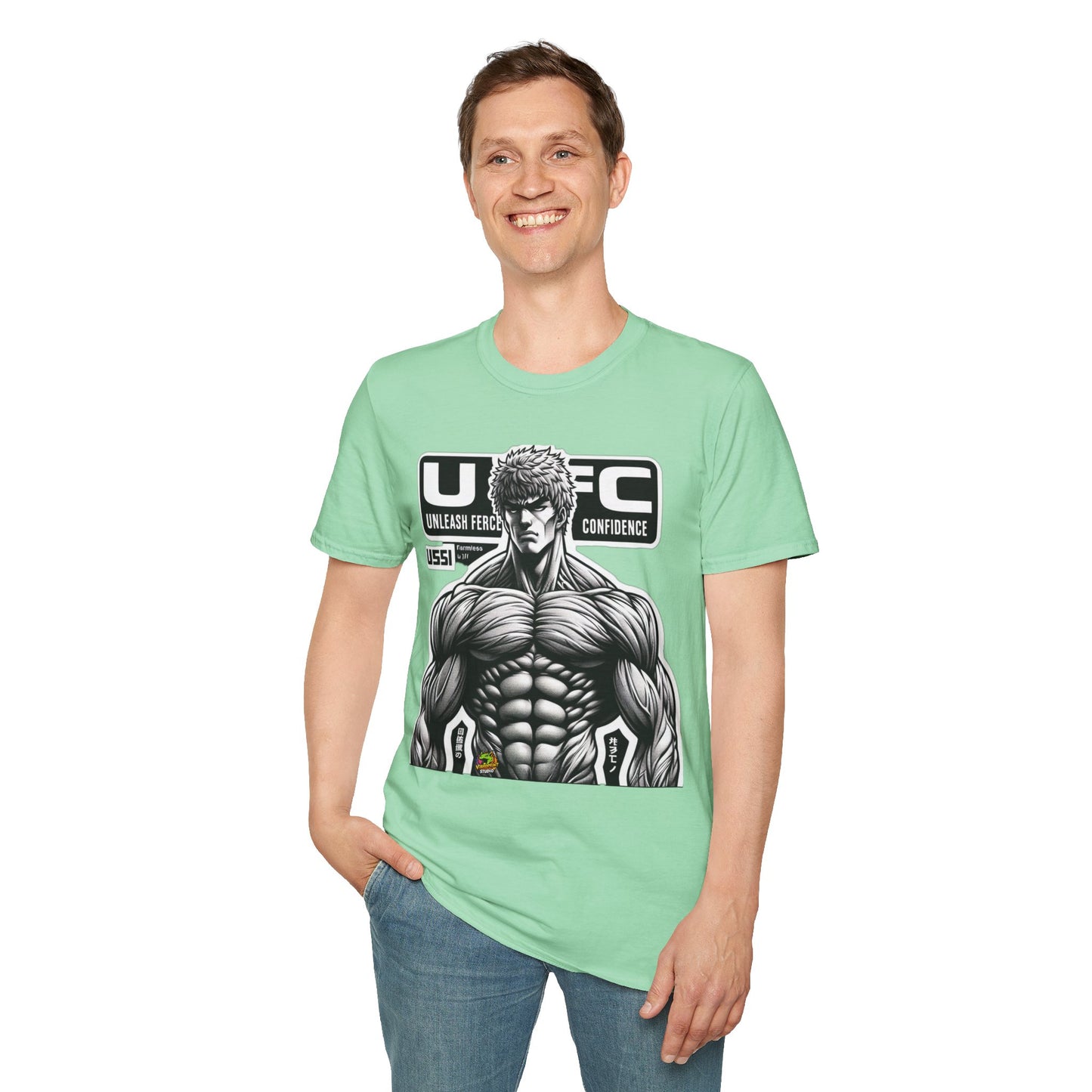 UFC T Shirt | Unleash Fierce Confidence | UFC Tee Inspired by Baki Anime T Shirt for Fitness Lovers