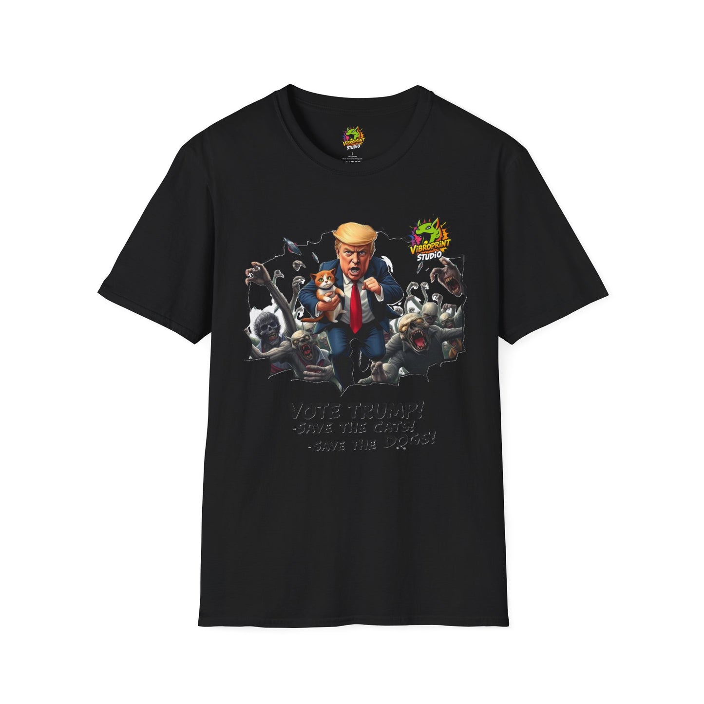 Trump - They're Eating the Dogs Tee | Satire Trump Graphic T-Shirt | Funny Election Humor Shirt - custom-made. limited stock. Order yours now and stand out with this exclusive piece!