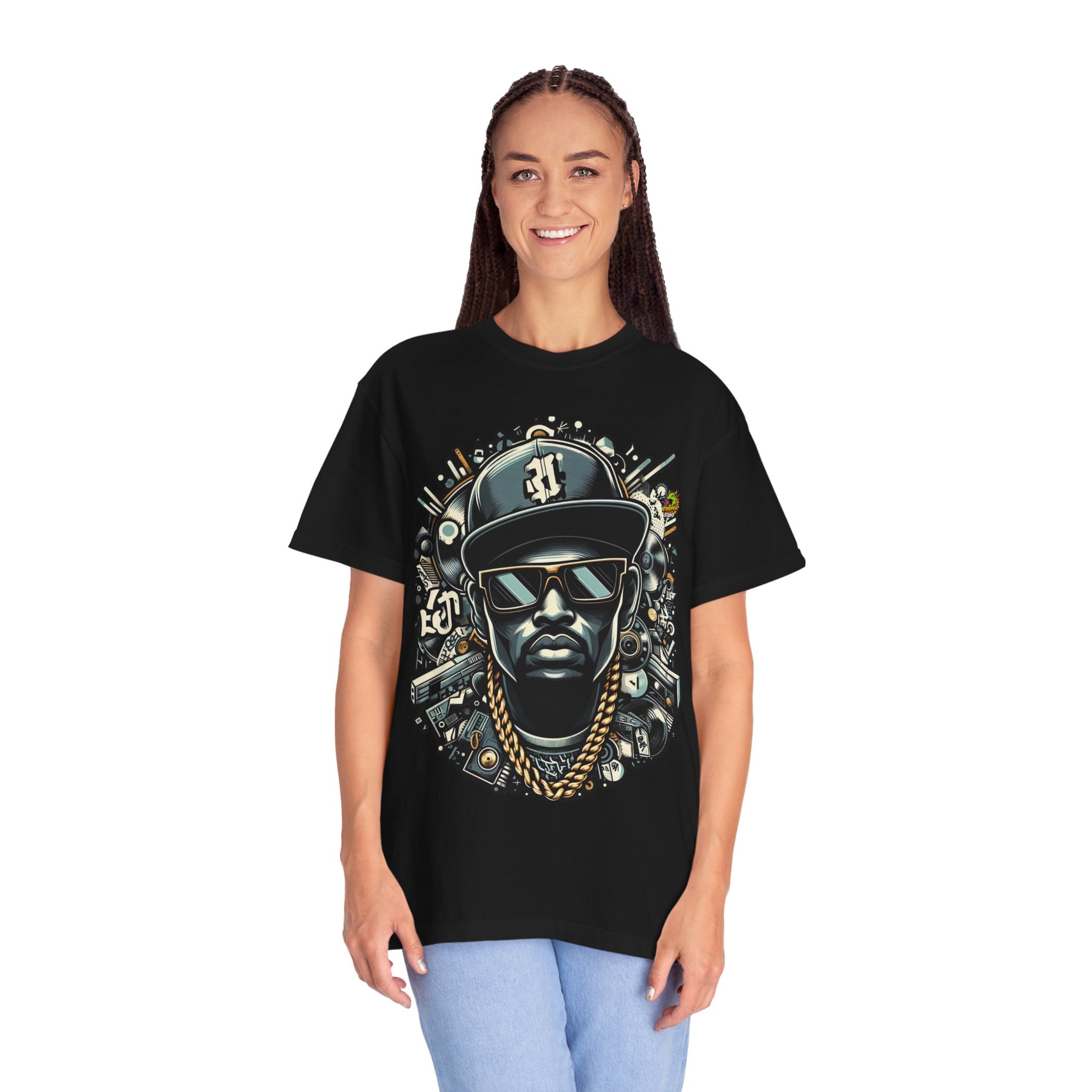 Hip-Hop - Graffiti Inspired Hip-Hop Icon Rapper Merch | Bold Caricature T-Shirt - premium material. limited stock. Order yours now and stand out with this exclusive piece!