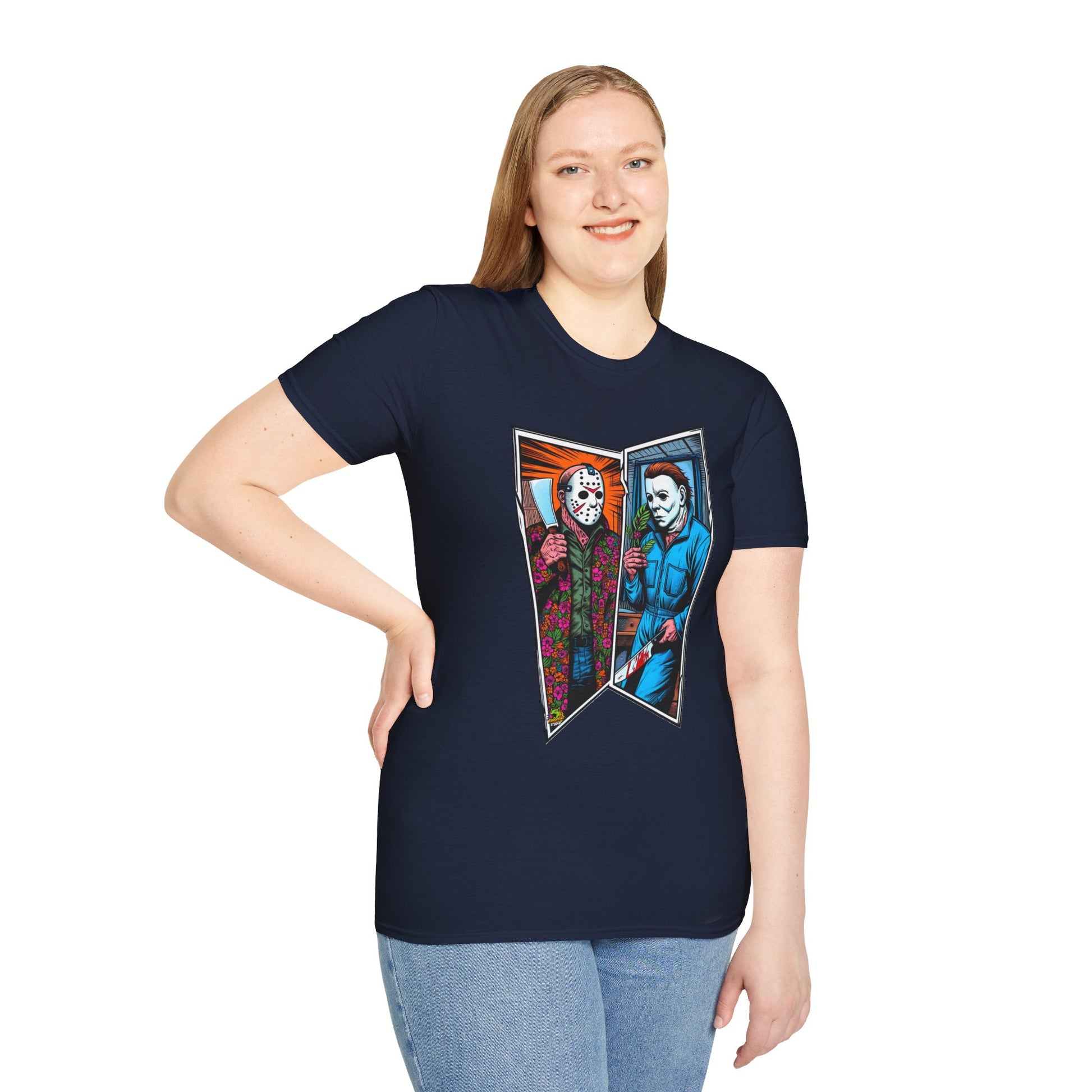 & - Jason Voorhees & Michael Myers Shirt | Funny Halloween Horror Tee - premium material. perfect gift idea. Order yours now and stand out with this exclusive piece!