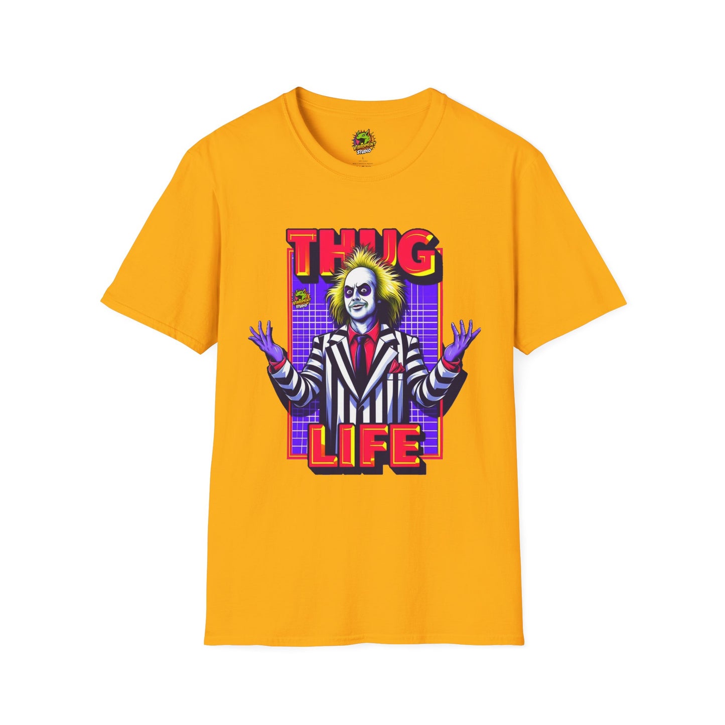 | - Beetlejuice Shirt | Halloween Thug Life Tee | Classic Beetlejuice Graphic T-Shirt - custom-made. limited stock. Order yours now and stand out with this exclusive piece!