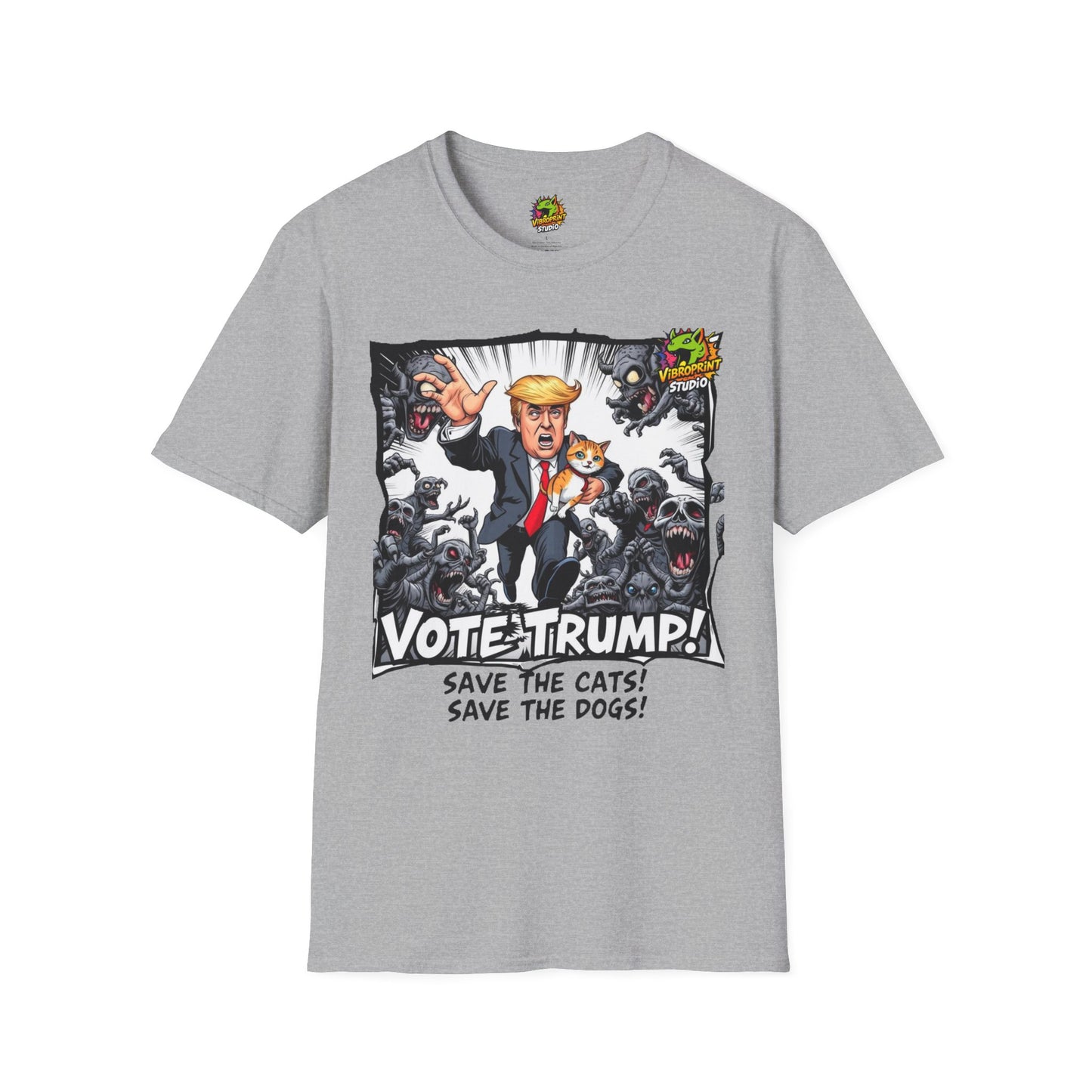 Graphic - They're Eating the Dogs Tee | Satirical Political Humor Shirt | Trump Election Graphic Tee - custom-made. limited stock. Order yours now and stand out with this exclusive piece!