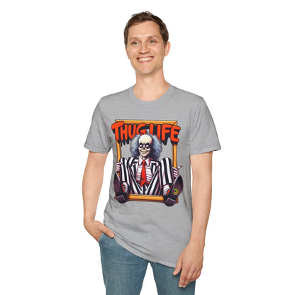 exclusive - Beetlejuice Shirt | Halloween Thug Life Tee | Classic Beetlejuice Graphic T-Shirt for Adults - custom-made. perfect gift idea. Order yours now and stand out with this exclusive piece!