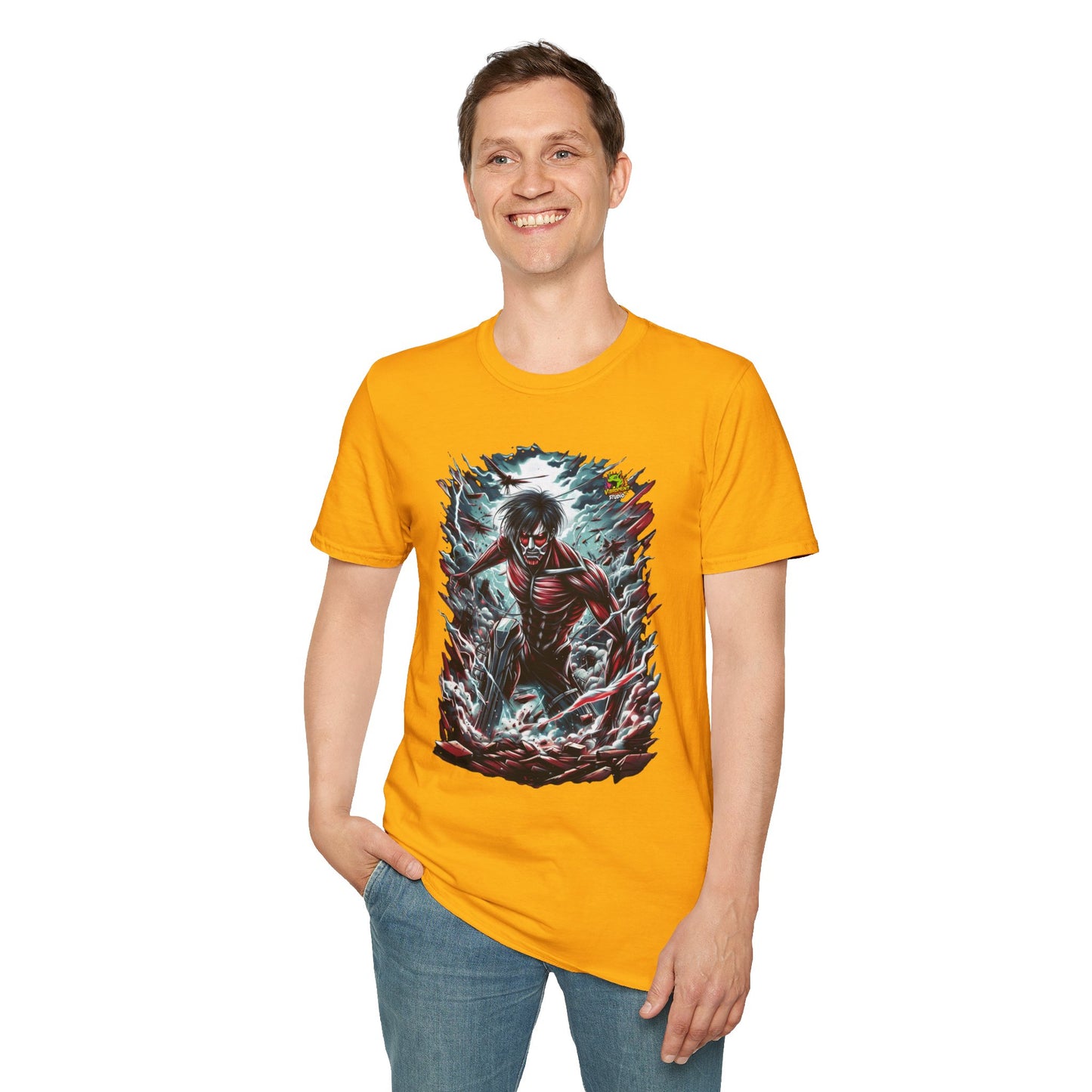 high-quality - Eren Yeager Titan’s Awakening Tee | Attack on Titan Shirt | Shingeki - premium material. limited stock. Order yours now and stand out with this exclusive piece!