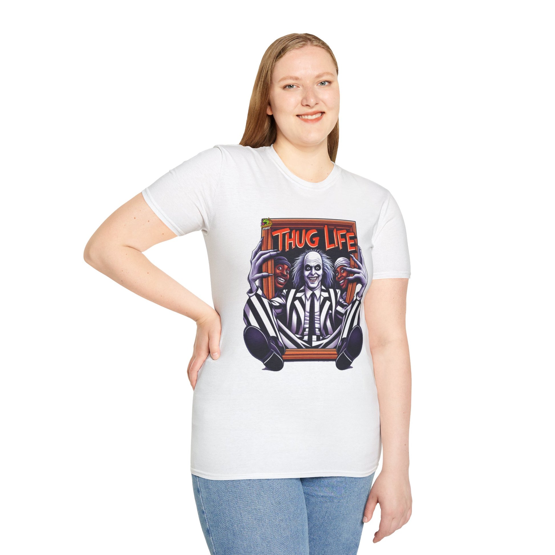 T-Shirt - Beetlejuice Shirt | Thug Life Graphic Tee | Funny Halloween Beetlejuice T-Shirt - custom-made. perfect gift idea. Order yours now and stand out with this exclusive piece!