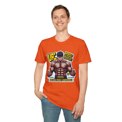 UFC T Shirt | Unleash Fierce Confidence | Motivational UFC Tee with Baki Anime Elements