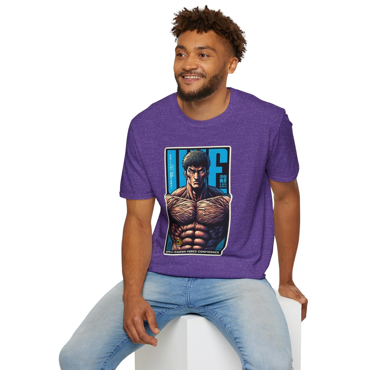 spooky season fashion - UFC T Shirt | Unleash Fierce Confidence | Motivational UFC Tee for Gym and Baki Anime Fans - exclusive artwork. unique graphic tee featuring iconic horror characters. Order yours now and stand out with this exclusive piece!