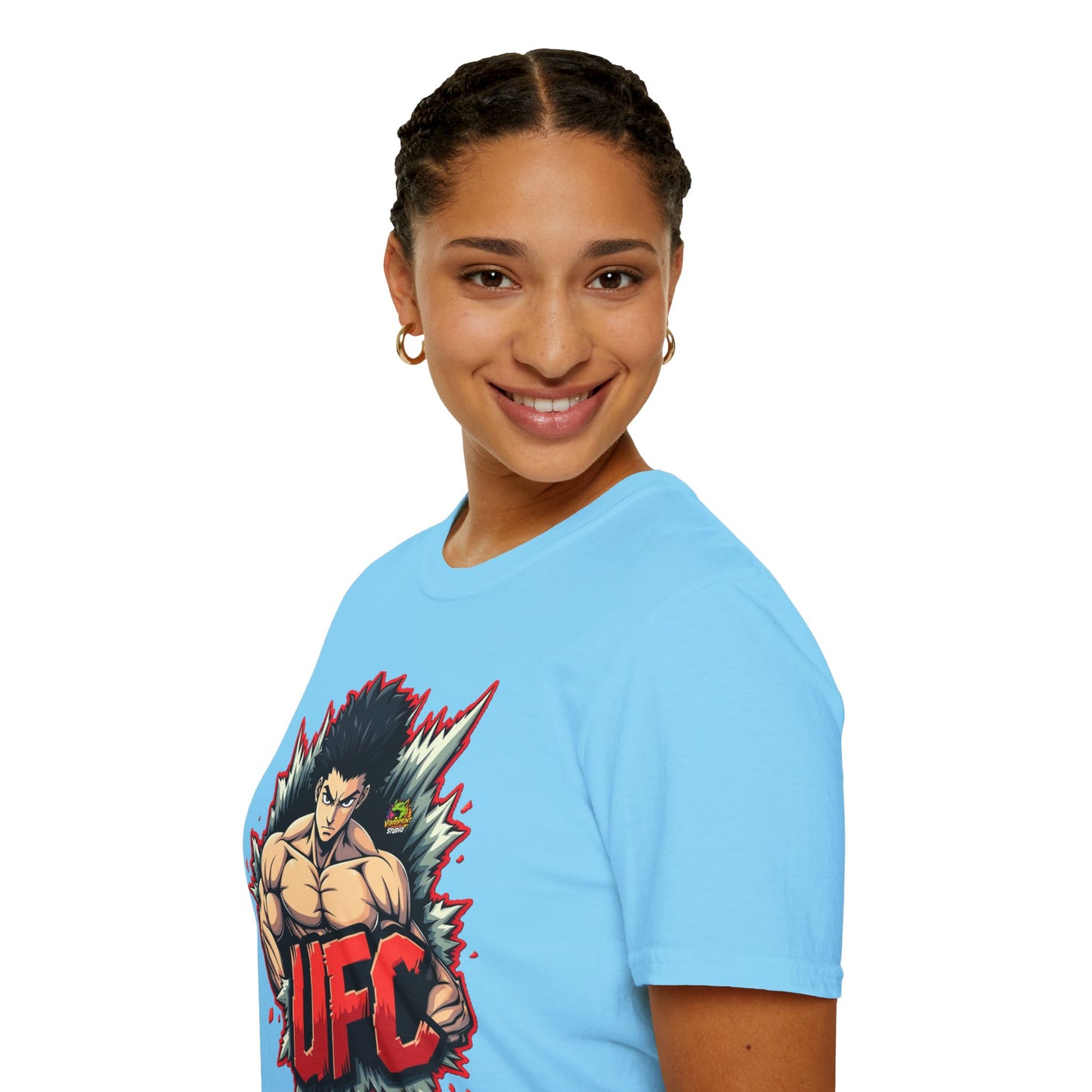 UFC T Shirt | Unleash Fierce Confidence | UFC Tee with Baki Anime Inspiration for Gym